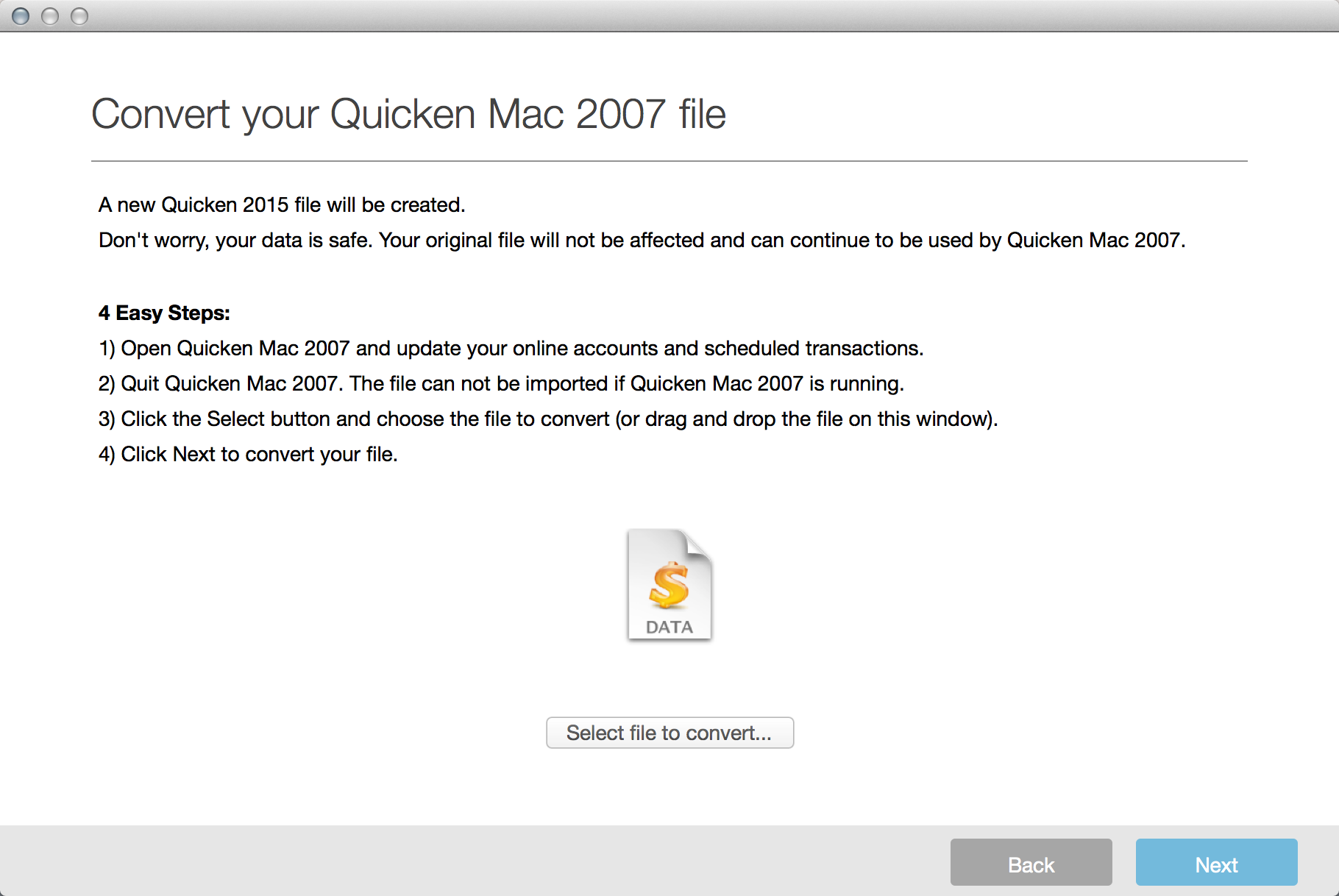 back up quicken for mac