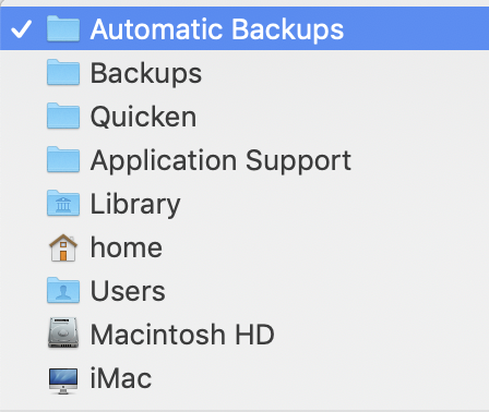 back up quicken for mac